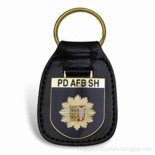 Leather Key Fobs/Keychain, Available in Various Shapes
